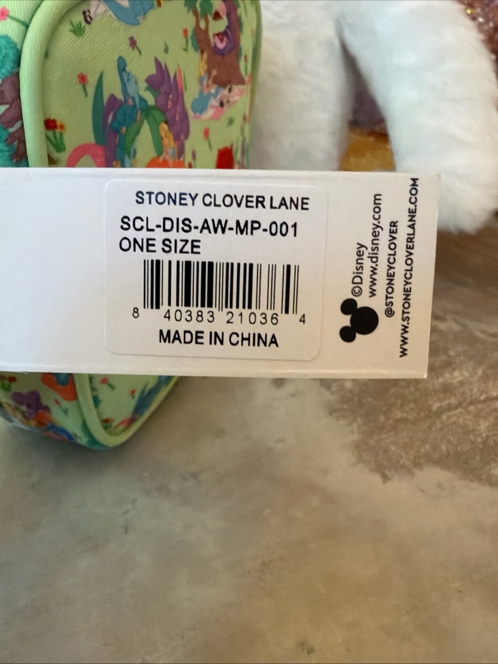 Stoney Clover x Disney Alice in Wonderland Mini Pouch Cheshire Cat Caterpillar - Picture 4 of 7